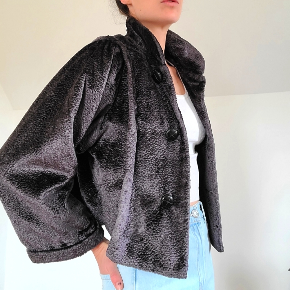 VINTAGE - Faux fur jacket